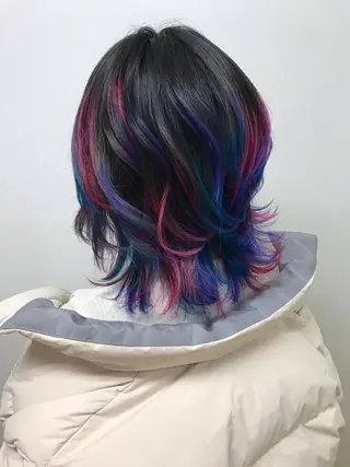 ミディアム 藤中 隆悟のヘアスタイル