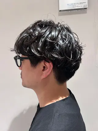 ショート パーマ メンズ メンズパーマ ジンのヘアスタイル