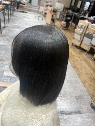 ミディアム カラー 新宿グレージュ藤田 大樹のヘアスタイル