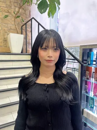 セミロング waka❤️✨ レイヤーボブ/エクのヘアスタイル