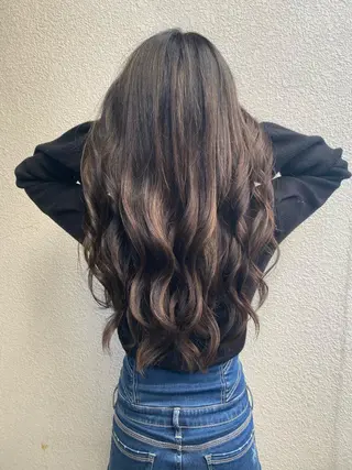 ロング カラー 【完全個室】髪質改善 暖色カラー/山崎唯奈のヘアスタイル