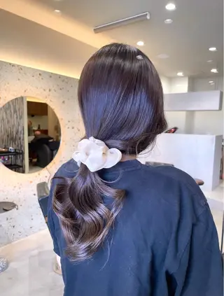 ロング カラー tim hinaのヘアスタイル