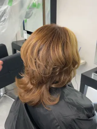 ミディアム レイヤー/エクステ alpha下妻のヘアスタイル