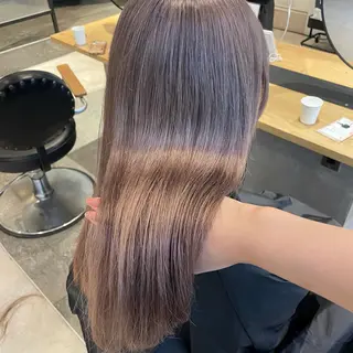 セミロング カラー 💘韓国レイヤー上 品カラーruru💘のヘアスタイル