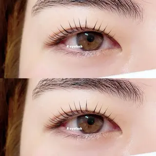 ショート カラー パーマ ヘアアレンジ メンズ キッズ ネイル マツエク・マツパ アイブロウ 𝑹 eyelashのマツエク・マツパデザイン