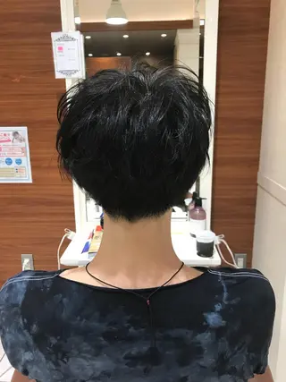 ショート カラー メンズ テラモト カズヨシのヘアスタイル