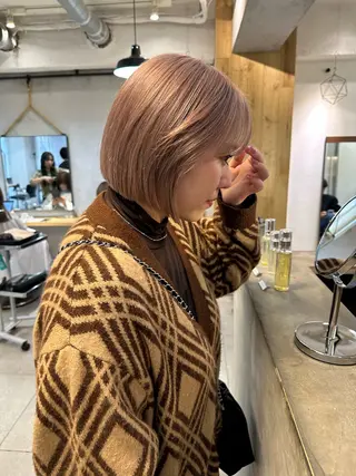 ショート カラー REINA☁️透明感 カラー/ぷつっと♡のヘアスタイル