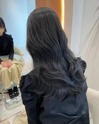 セミロング カラー レイヤー似合わせ 透明感カラーりきやのヘアスタイル