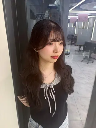 ロング 中山 ちかのヘアスタイル