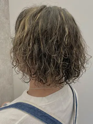 ミディアム カラー メンズ 佐々木 達也のヘアスタイル