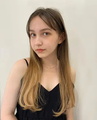 ロング カラー まろやか透明感カラー ♡MANAのヘアスタイル