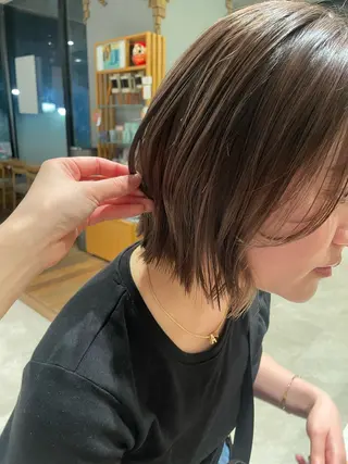 ミディアム 安藤萌栞 ／カットモデル募集のヘアスタイル