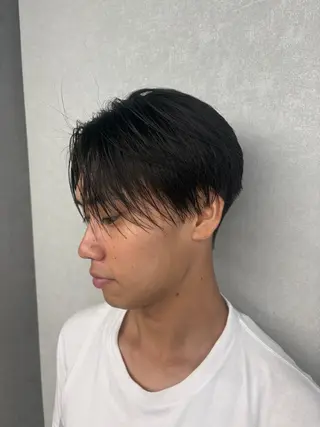 ミディアム メンズ 王道センターパート /GOUのヘアスタイル