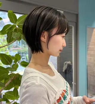 ショート 🐈⬛JUMI /透明感カラー/🩶のヘアスタイル