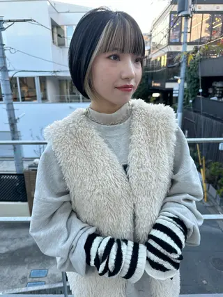 ショート カラー ボブ/似合わせカット /ニュアンスカラーのヘアスタイル