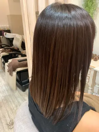 ミディアム 竹田 夏菜のヘアスタイル