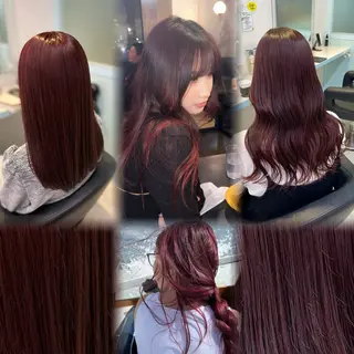 カラー 🇰🇷韓流暖色ヘア 🍒saaya🍒のヘアスタイル