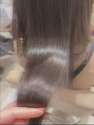 セミロング パーマ 早田 遥 🍊.のヘアスタイル