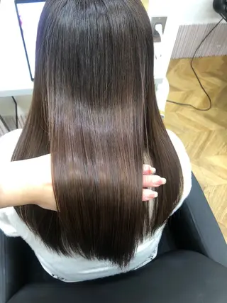 セミロング 髪質改善/艶髪💎 ウエキ リカのヘアスタイル