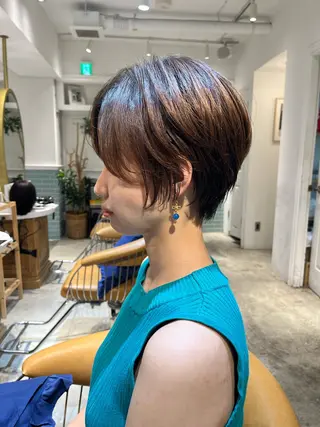 ショート 髪質改善レイヤー/ ボブたんの翔太のヘアスタイル