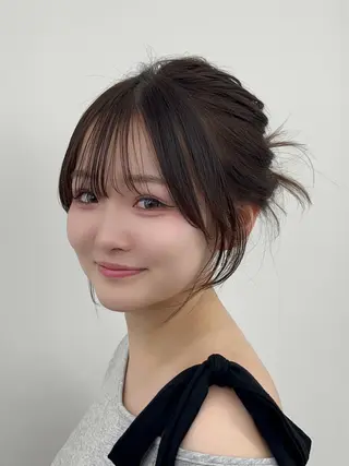 ロング ヘアアレンジ レイヤーカット顔周り /アレンジ伊藤彪真のヘアスタイル