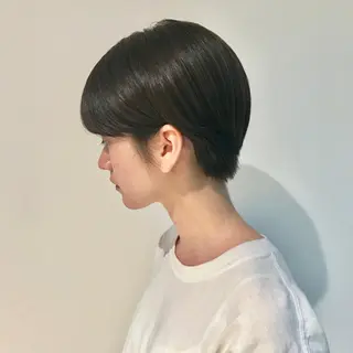ショート カラー 神奈川大学最寄り白楽 三本松巧のヘアスタイル