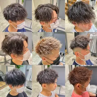 ショート カラー パーマ ヘアアレンジ メンズ OLCAN by EXCIAのヘアスタイル