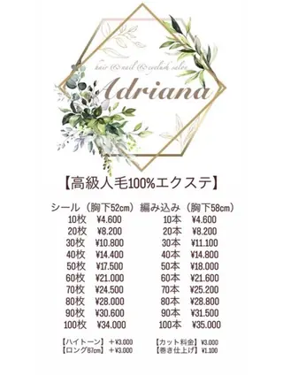 ADRIANA 【アドリアーナ】Nのネイルデザイン