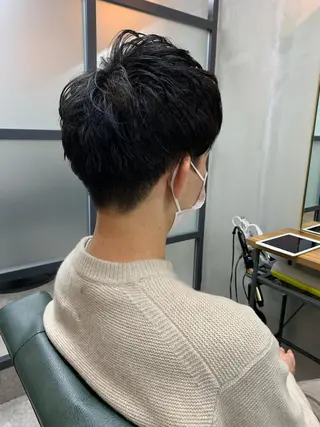 ショート パーマ メンズ 【S.BROOM】 店長　西川徹のヘアスタイル