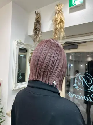 ショート ミルクティーベージュ /三村克彦のヘアスタイル