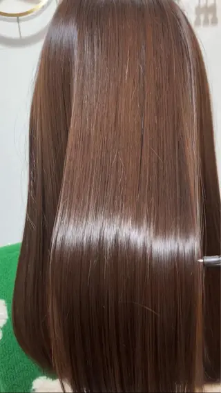 セミロング カラー ヘアアレンジ キッズ 横浜関内髪質改善 re:Magoのヘアスタイル