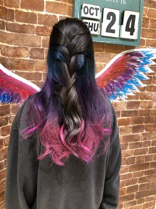 ロング カラー 松本 明日可のヘアスタイル