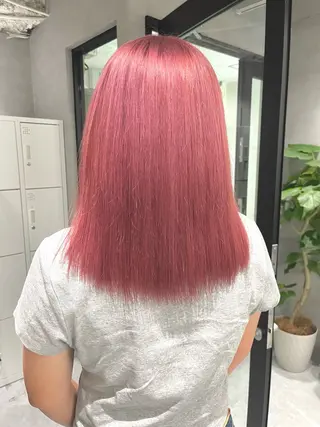 ミディアム カラー 暖色ハイトーン特化 🥇Mioのヘアスタイル