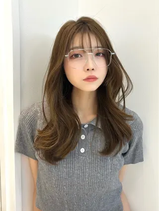 ロング カラー ヘアアレンジ 天神レイヤーカット No.1💖マユカのヘアスタイル