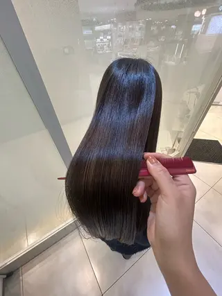 ロング パーマ 縮毛矯正/髪質改善/ 艶髪ササキナツミのヘアスタイル