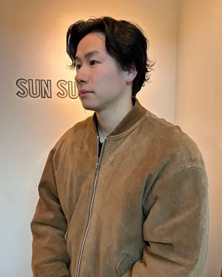 パーマ メンズ SUNSUNSUN 斎藤天海のヘアスタイル