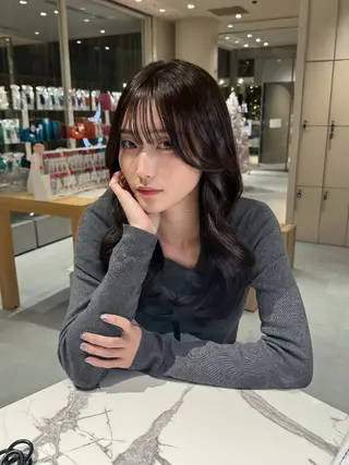 セミロング 菊地 純哉のヘアスタイル