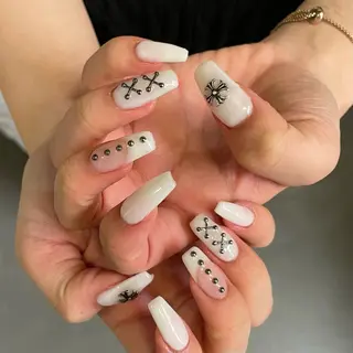 ネイル By moonネイル 🌷ワンホン/韓国風のネイルデザイン