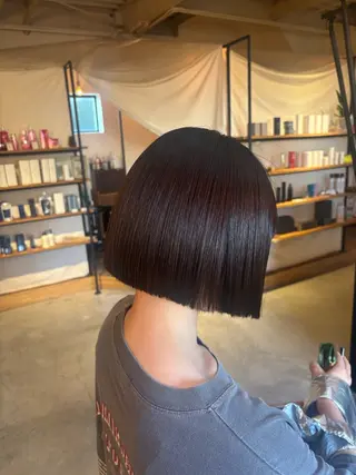 パーマ 春モテカラー/うる艶 ストレート/羽菜のヘアスタイル