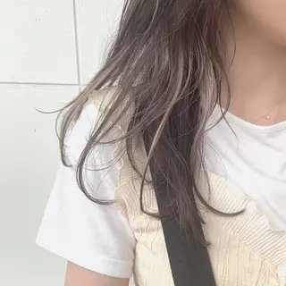 ロング カラー ヘアアレンジ 🤎艶髪×透明感🤎 【𝙔𝙐𝙕𝙐】のヘアスタイル