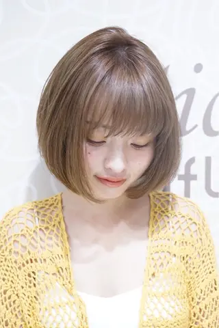 ショート カラー ヘアアレンジ 個室で似合わせ好印象 🧡外山弥千代のヘアスタイル