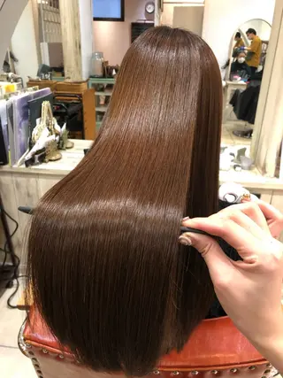 ロング \脱・うねり& 広がり/gite菊のヘアスタイル