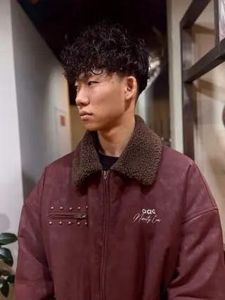 ショート パーマ メンズ メンズ特化美容師/栄 /本間さつきのヘアスタイル