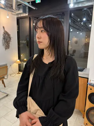 ロング カラー eri kinjoのヘアスタイル