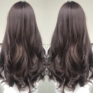 ロング カラー こやま りほのヘアスタイル