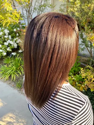 ミディアム カラー INCE HAIR 竹牟礼翔のヘアスタイル