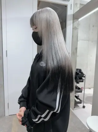 カラー VEGA天神 ブリーチのヘアスタイル