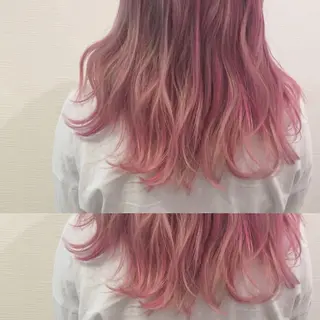 ロング カラー 池田 真由美のヘアスタイル