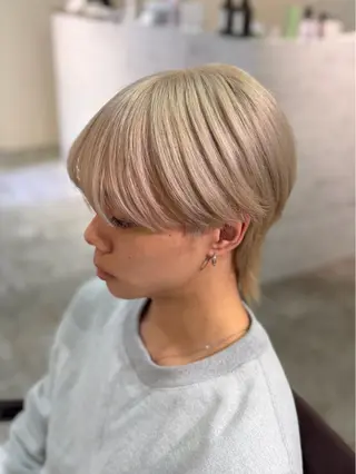 ショート カラー メンズ メンズ/ハイトーン /miu 🌺❤︎のヘアスタイル