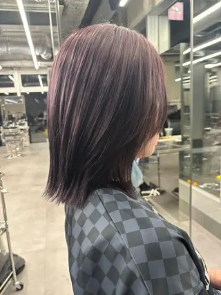 ミディアム 佐藤 莉子のヘアスタイル